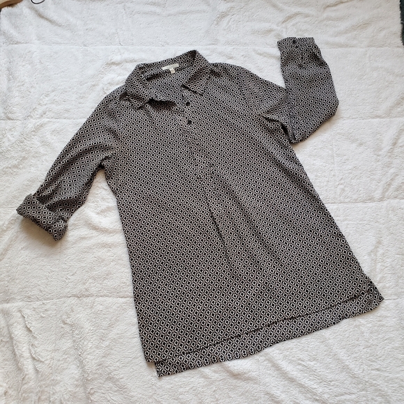 Pleione button down blouse/tunic top. Size Small. - Picture 8 of 8
